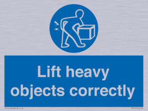 Lift heavy objects correctly